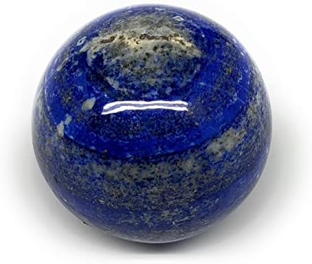 Watangems 438G, 2.6 , 65 ממ, Natural Lapis Lazuli Sphere כדור אבן חן, מלוטש, תפאורה ביתית, אספנות @Afghanistan,