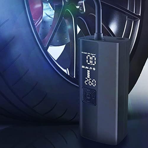 מדחס אוויר נייד של צמיגים, 150 psi מיני משאבת צמיגים חשמלית נטענת נטענת כף יד עם LCD דיגיטלי למכוניות אופנועים