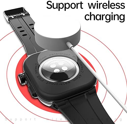 XGY עבור Apple Watch Series 7 45 ממ אטום למים מארז, IWatch Protective Shock Pasis