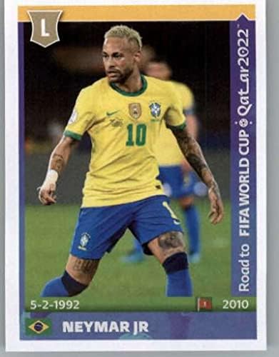 2021 מדבקות פאניני: דרך לגביע העולם פיפא קטאר 202288 ניימאר ג'וניור ברזיל כדורגל מיני כרטיס מסחר