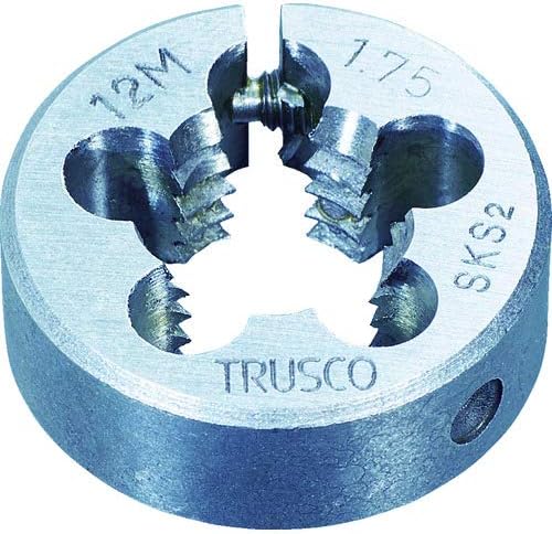Trusco T25D-2x0.4 קוביות עגולות, 1.0 אינץ ', קוטר M2 x 0.02 אינץ'