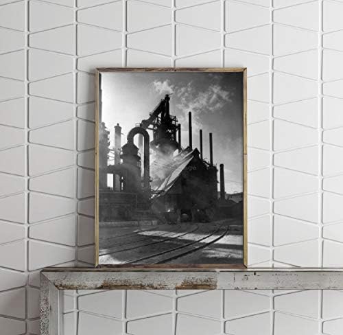 תמונות אינסופיות תצלום של תנור הפיצוץ במפעל פלדה בית לחם בפנסילבניה