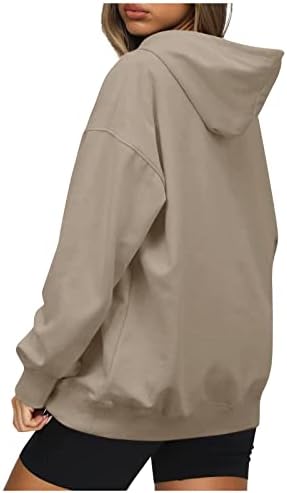 קפוצ'ול קפוצ'ול אשה, קפוצ'ונים מזדמנים סוודר קלים משקל קלים שרוול ארוך אופנה סווטשירט עם ברדס מוצק