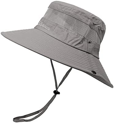 Uttpll כובע שמש לגברים נשים כובעים אטומים למים UPF 50+ כובע הגנה מפני שמש עם כובע דיג עמיד לרוח