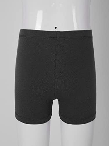 Tiaobug ילדים התעמלות בבלט מכנסיים קצרים בבלט נמתחים מכנסי שלל כותנה קצרים אתלטית מכנסיים קצרים תחתונים