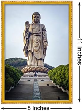 999STORE LORD LORD BUDDHA פסל ציור צילום עם מסגרת תמונה למקדש / מנדיר בודהה פסל מסגרת תמונה GOD031