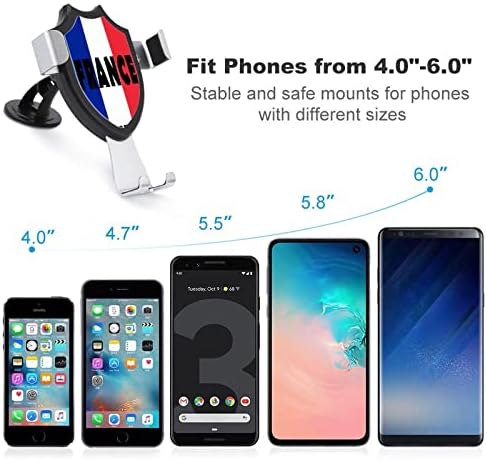 צרפת דגל טלפון מחזיק לרכב ארוך זרוע יניקה מחזיק כוס אוניברסלי טלפון סלולרי הר תואם עם כל טלפונים חכמים