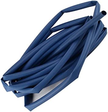 צינורות מכווץ חום של 1 יחידות, 2: 1 כבל חוט חשמלי כחול בנטומשין ≥600 וולט ו 248 מעלות צלזיוס, 3mx6 ממ מכווץ