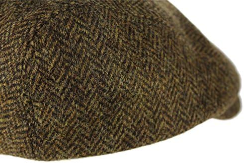 כובע סיור אירי תוצרת אירלנד מצויד טוויד אמיתי בכושר דק