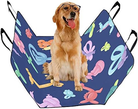 מותאם אישית בעלי החיים בלון יד נמשך רומנטי הדפסת רכב מושב מכסה לכלבים עמיד למים החלקה עמיד רך לחיות