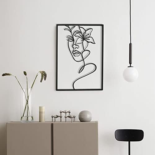 רמנה עיצוב מינימליסטי אסתטי קיר אסתטי תפאורה מודרנית מופשט קו אחד נשים גוף פנים גוף אמנות עיצוב קיר