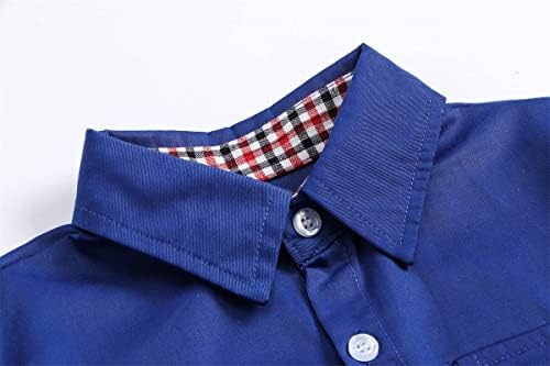 Sangtree Men & Boy שרוול ארוך פלנל משובץ חולצות מזדמנים, 3 חודשים - גברים 9xl