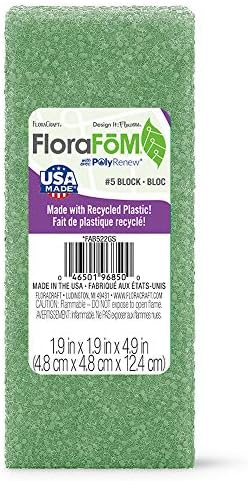 בלוק Floracraft Florafōm 2 אינץ 'x 2.9 אינץ' x 5.9 אינץ 'ירוק