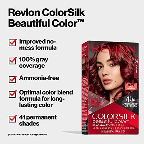 צבע שיער קבוע של רבלון, צבע שיער אדום קבוע, צבעמשי עם כיסוי אפור , ללא אמוניה, קרטין וחומצות
