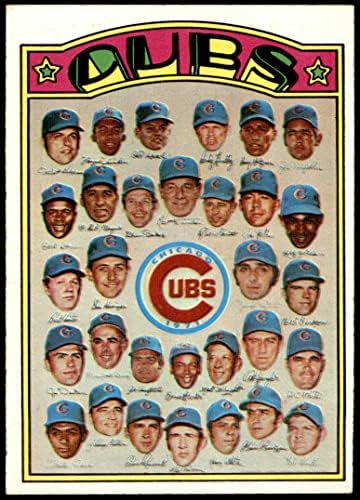 1972 Topps 192 Cubs Team Chicago Cubs Ex/MT Cubs
