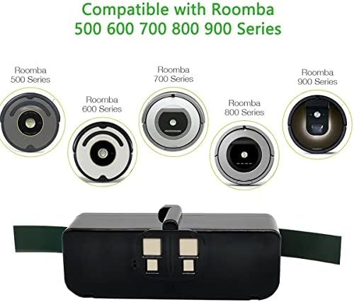 משודרג 6400mAh ליתיום 【לא Ni-MH】 iRobot Roomba 980 סוללה ל- iRobot Roomba R3 500-900 Series 500 510