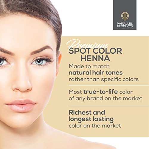 מוצרים מקבילים ספוט צבע חינה ערכת-חינה שיער לצבוע - 3 גרם-גוון מקצועי ספוט צביעה-עם ערבוב צלחת-מכסה אפור שיער-שורש