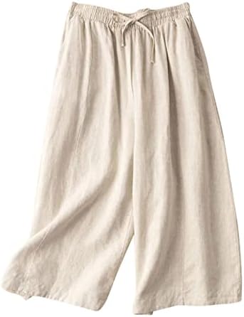 Cokuera נשים טרנדיות מכנסיים יפים יפים ליידי רגל רחבה מאבד מכנסיים גבוהים אתלטי צבעוני מלא מכנסי Airoft מכנסיים