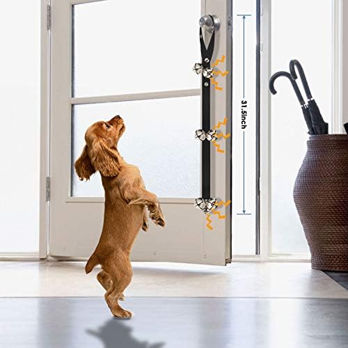 עמם כלב פעמונים עבור בסיר אימון, 3 מצליפה מתכוונן גור כלב דלת פעמוני עם 7 חזק במיוחד פעמוני לכלבים אימון,