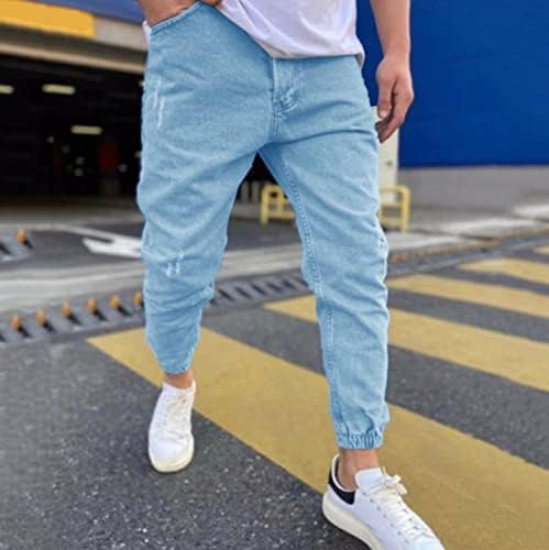 ג'ינס רזים של דיאגו לגברים פלוס בגדי רחוב היפסטר בגודל מעצב אופנה וינטג