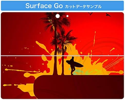 כיסוי מדבקות Igsticker עבור Microsoft Surface Go/Go 2 עורות מדבקת גוף מגן דק במיוחד 001216 עץ דקל גלישה