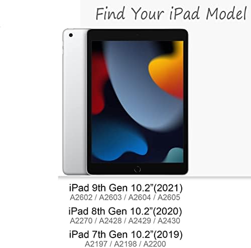 מארז הדור ה -9/8/7 של iPad, Feams PU עור ipad 10.2 מארז 2021 2020 2019 כיסוי עמדת עמד