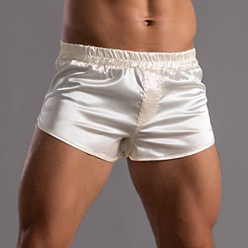 גברים של מתאגרפים תחתוני גברים של קיץ מוצק צבע מכנסיים גומייה רופף מהיר יבש מזדמן ספורט קצר תחתונים