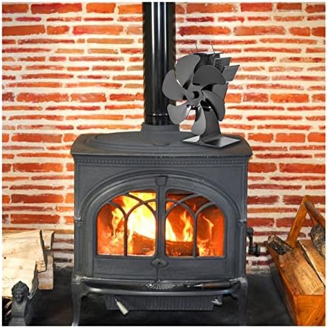 6 חום מופעל תנור מאוורר עץ תנור חימום אוהדי יומן עץ צורב אקו ידידותי שקט יעיל חום הפצה