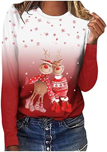סווטשירט סווטשירט סווטשירט סווטשירט מכוער לחג המולד חולצות שמח לנשים סוודר עץ חג המולד