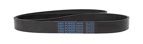 D&D Powerdrive 6K380 AC Delco חגורת החלפה, גומי