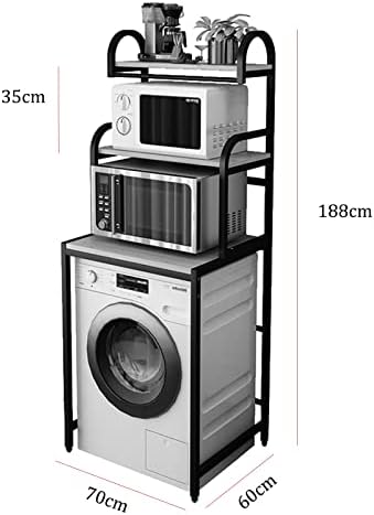 אחסון אמבטיה של PRMAL, מסגרות אחסון מכונת כביסה רצפה עומדת לשירותים מעל שירותים, מתלה מסגרת פלדת פחמן