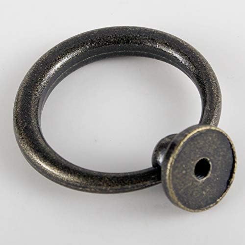 מגירת טבעת טבעת 10-חבילות מושכת משיכה עתיקה טבעת משיכה מטפלת בחור יחיד עם שלושה ברגים באורך