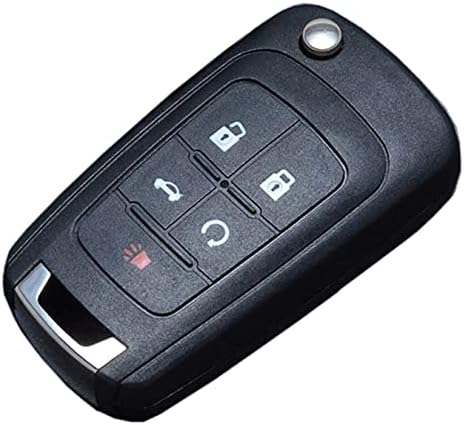 5 כפתורים ללא מפתח פליפ מכונית מרחוק מפתח FOB מתאים לשברולט קמארו 2010-/Chevy Cruze 2010-/Chevy Equinox