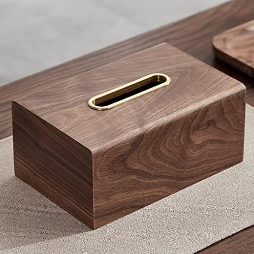לוקו מעץ מלא פליז קופסת רקמות סלון קופסת מפיות קופסת שולחן עבודה שולחן עבודה קופסת מיצוי נייר מעשית קופסת