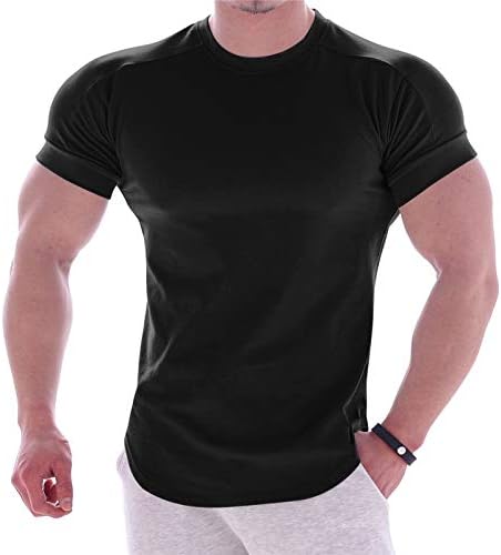 חולצת טריקו של שרוול קצר לגברים חולצות טי רגילות קלות משקל קלות
