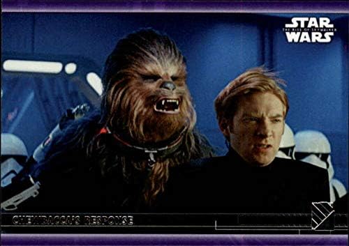 2020 Topps מלחמת הכוכבים עלייה של Skywalker Series 2 Purple 30 כרטיס המסחר בתגובה של Chewbacca