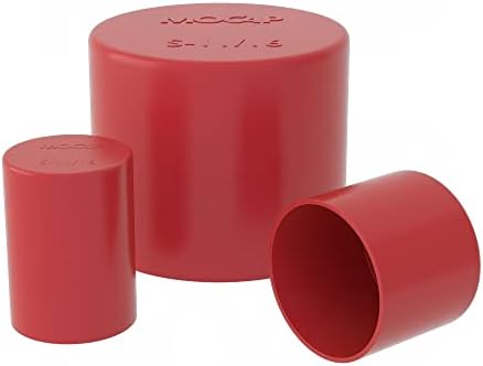 כובעי פלסטיק ישרים - כובע LDPE ישר 1.719 x 1.000 אדום LDPE Mocap S1.719-16SRD1