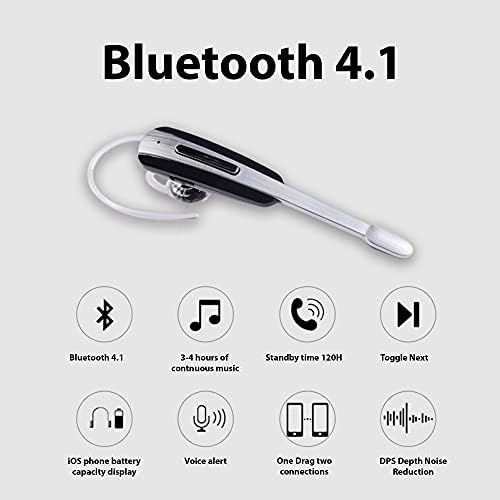 אוזניות Tek Styz התואמות ל- Samsung SM-T230 באוזן Bluetooth רעש מבטלת אוזן