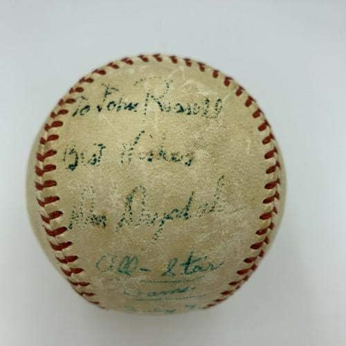 היסטורי דון דריסדייל 1959 משחק כל הכוכב המשחק החתום המשמש NL Baseball PSA DNA - משחק MLB נעשה שימוש בייסבול