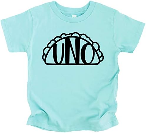 יום הולדת ראשון UNO עם חולצות טאקו וגלנים לתלבושת תינוקות ויום הולדת ראשונים