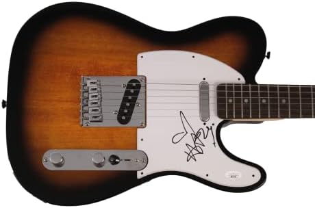 הארי סטיילס החתום על חתימה בגודל מלא פנדר טלקסטר גיטרה חשמלית עם אימות ג'יימס ספנס ג'סא - חתיכת דיווג