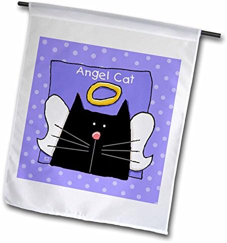 3 רוז ס. פרנליף עיצובים אזכרות חתולים - מלאך שחור חתול חמוד קריקטורה לחיות מחמד אובדן זיכרון - 12 איקס