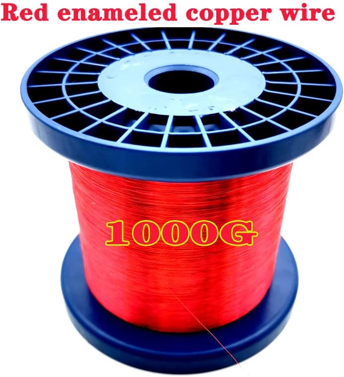 1-155 נחושת חוט מגנטי סליל מתפתל 0.2 ממ אדום/צבע אמיתי 1000 גרם יחידה