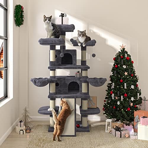אלווי 68 סנטימטרים קטרי חתול עץ / חתול עץ בית ומגדלים עבור גדול חתול / חתול טיפוס עץ עם חתול דירה/חתול