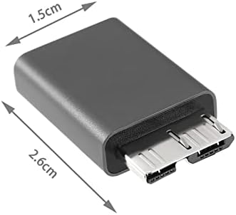 2 PCS USB C ל- Micro B מתאם Type-C נקבה ל- USB 3.0 מיקרו B מחבר זכר למצלמה דיגיטלית מחשב נייד מחשב