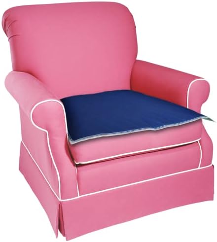 לעורר השראה כרית כסא אטום למים, בצבע כהה כדי להסתיר כתמים, 18X24 - מרופד, כרית כסא לכביסה של בריחת שתן,