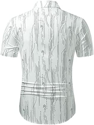 כפתור מזדמן לגברים של JMierr במורד חולצה הוואי שרוולים קצרים חולצות חוף פרחוניות עם כיסים