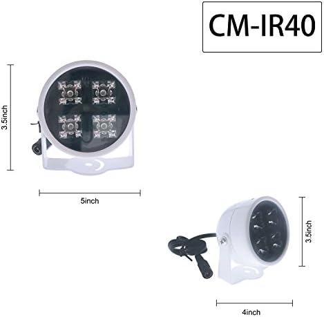CMVision IR40 WIDEANGLE 60-80 מעלות 4 PC POWER LED 100fEET טווח ארוך מקורה/ARRAY ARRAY ARRAY ARLINATOR