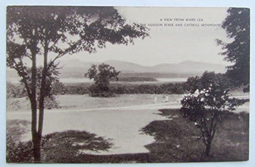 גלוית וינטג נוף מוורד לאה נהר ההדסון הרי קטסקיל אדום הוק ניו יורק