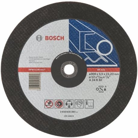 Bosch Professional 2608600380 דיסק חיתוך מומחה לפלדה, שחור, 300 x 3.5 x 22 ממ
